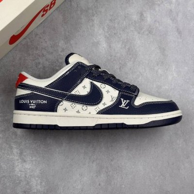 本地 核心私 Nike Sb Dunk Low X Louis Vuitton 白蓝满天星 低帮休闲运动板鞋 原装头层材料 独家版型蒸餾加工 帶來的是更好的视觉