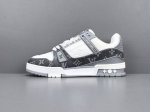 渠道优势 ！ 广州版 驴牌 Lv Trainer 情侣限定系列 休闲 低帮 时尚板鞋 尺码 35 36 37 38 39 40 41 42 43 44 45 男