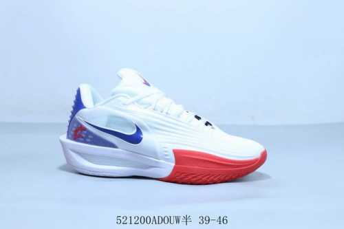 耐克 Nike Gt Gut E代兔年白红乳腺粉Gtcut全掌气垫低帮实战男篮球鞋 货号 Ib9631-001 521 Adouw半 39-46