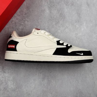 本地 核心私 Travis Scott X Fragment Design X Air Jordan 1 Low Og Sp Aj1 乔1 Supreme联名-