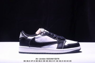 公司级Aj1倒勾Travis Scott X Air Jordan 1 ” Reverse Mocha “ Aj1乔1 Ts 闪电 联名倒钩 低帮文化篮球鞋 完