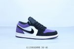 乔丹Air Jordan 1 Low Aj1 乔1低帮复古文化休闲运动篮球鞋 紫葡萄 货号 553558-125 41 Adowr 36-46