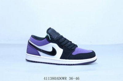 乔丹Air Jordan 1 Low Aj1 乔1低帮复古文化休闲运动篮球鞋 紫葡萄 货号 553558-125 41 Adowr 36-46