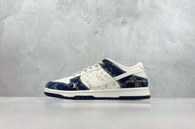 Nike Sb Dunk Low X Louis Vuitton 白牛仔蓝 纯原大厂出品 极力推荐 原装头层材料 独家版型蒸餾加工 帶來的是更好的视觉和脚感体验