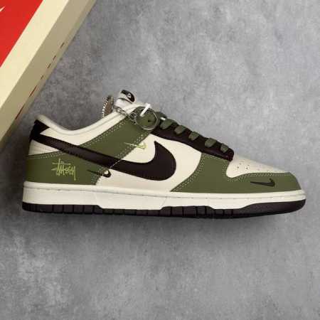本地 核心私 Nk Sb Dunk Low 斯图西联名 白绿黑勾 周年高端定制 低帮休闲板鞋 #定制鞋盒 大厂纯原品质出货 超高清洁度 皮料切割干净无任何毛边 - 点击图像关闭