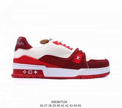 Lv路易威登louis Vuitton Trail Sneaker Low 休闲运动文化百搭篮球板鞋 致tpr光泽鞋底#耐弯折滴塑支持片#鞋垫嵌入超软脚感乳胶材