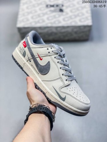 海外爆款限量发售 公司级 Nike Sb Dunk Low 北面联名 米白灰勾 周年高端定制 低帮休闲板鞋 定制鞋盒 大厂纯原品质出货 超高清洁度 皮料切割干净
