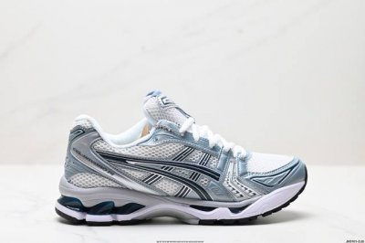 公司级Asics Gel-Kayano 14 公司级版本 亚瑟士运动休闲透气专业跑鞋 采用工程弹性双层再生针织密度鞋面材质 后跟3D可视Gel缓震乳胶物料 升级