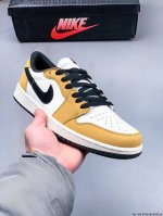 180 公司级头层！耐克Nike Air Jordan 1 Low Aj1乔1 低帮潮流缓运动休闲板鞋。Aj1 低帮拼接 完美版型真头层牛皮# 内置缓震气垫 原