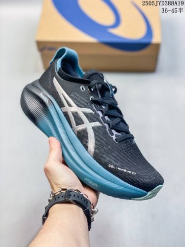 asics Gel-Nimbus 27 黑色 亚瑟士27代舒适轻盈休闲跑步鞋 ff Blast+Eco 中底科技 轻盈回弹 每一步都充满能量 Gel缓震胶 有效
