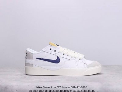 耐克 Nike Blazer Low '77 Jumbo 男女子运动鞋抓地板鞋革新重塑经典街头人气鞋款 采用人气传统外观，巧搭大号耐克勾勾设计和宽大鞋带。柔软泡