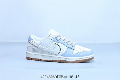 耐克 Nike Sb Dunk Low Pro 复古低帮 休闲运动滑板板鞋联名 斯图西 货号 Zh2598-246 420480Adeop半 36-45