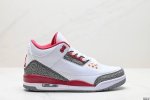 真标Air Jordan 3 Retro 迈克尔 乔丹Aj3代中帮复古休闲运动文化篮球鞋 货号:Ct8532-104 尺码:36-45 Id:Jkd474-Zj