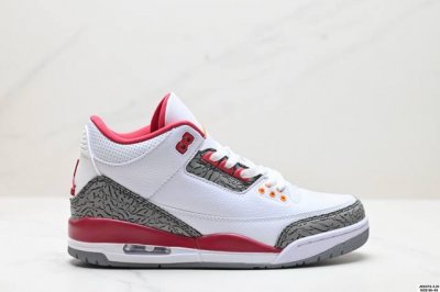 真标Air Jordan 3 Retro 迈克尔 乔丹Aj3代中帮复古休闲运动文化篮球鞋 货号:Ct8532-104 尺码:36-45 Id:Jkd474-Zj