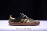 公司级Palace Xadidas Originals Samba Puig潮流休闲轻便耐磨防滑低帮板鞋男女同款 绿色 外观设计：这款板鞋采用了黑色和白色的搭配