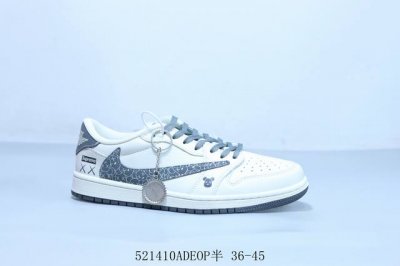 乔丹Air Jordan 1 Low Aj1 乔1低帮复古文化休闲运动篮球鞋 倒勾 Sup 货号 Xs -035 521410Adeop半 36-45