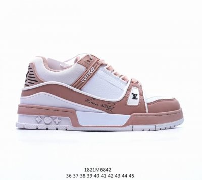 Lv路易威登louis Vuitton Trail Sneaker Low 休闲运动文化百搭篮球板鞋 致tpr光泽鞋底#耐弯折滴塑支持片#鞋垫嵌入超软脚感乳胶材
