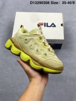200 Fila斐乐 鱼刺3.0网布皮革 舒适百搭 厚底低帮舒适 生活休闲老爹鞋 货号：F12W431212Fp D编码：D13290308 Size:35.5