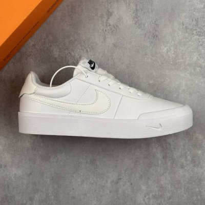 本地 核心私 耐克 Nike Court Shot校园风低帮复古篮球板鞋男女运动鞋 延续80年代复古篮球鞋，添加学院风细节。皮革组合鞋面，利落风格，重现复古篮球