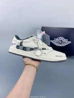 travis Scott X Fragment Design X Jordan Air Jordan 1 Low Og Sp 迪奥联名 黑方格勾 多方联名合作融