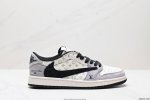公司级travis Scott X Fragment Design X Jordan Air Jordan 1 Low Og Sp Aj1 乔1 Lv联名低帮文