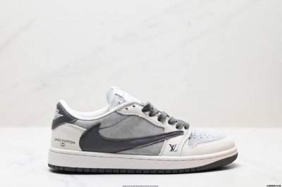 真标Aj1倒勾Travis Scott X Air Jordan 1 ” Reverse Mocha “ Aj1乔1 Ts 闪电 联名倒钩 低帮文化篮球鞋 货号