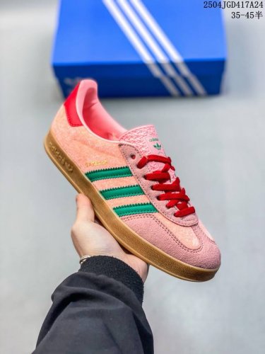 阿迪达斯 Adidas Originals Gazelle Indoor复古三叶草防滑透明橡胶板鞋经典运动鞋 Ji2713 码数：35 36 36.5 37 3