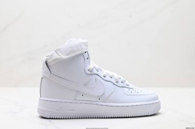 公司级Nike Air Force 1 07 High 原楦头原纸板 打造纯正高帮空军版型 专注外贸渠道 全掌内置蜂窝气垫 原盒配件 原厂中底钢印 拉帮完美 货