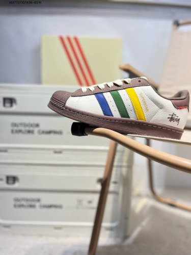 斯图西 X Adidas Originals Superstar Al经典配色 经典贝壳头官网同步 实拍首发渠道正品订单 诠释市场最高工艺水平区别市面普通真标版