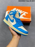 air Jordan 1 High Og Unc Reimagined 高帮 做旧北卡蓝 Aj1 乔丹1代 Aj1 乔1 高邦 复古做旧北卡蓝 男女同款 乔丹篮