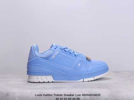 公司级全新lv路易威登louis Vuitton Trainer Sneaker Low休闲运动文化百搭板鞋 尺码:40-45 xm0808Q625 - 点击图像关闭