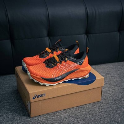 核心私 Asics Gel-Trabuco 13 亚瑟士复古透气休闲鞋缓震男子耐磨跑步鞋 #鞋面采用无缝线鞋面，贴合脚型，穿着舒适；中底360°环绕式Gl，提供