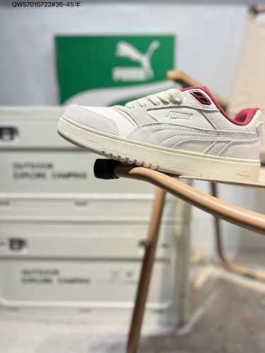 190 Puma Doublecourt Prm 彪马百搭单品 防滑耐磨低帮休闲板鞋设计灵感源自90及00一代的滑板运动文化简约又不失设计巧思的帅气风格让它轻松