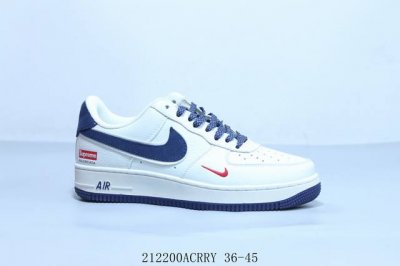 耐克 Nike Air Force 1 Af1耐克 低帮 空军一号休闲板鞋 联名Supreme 212200Acrry 36-45