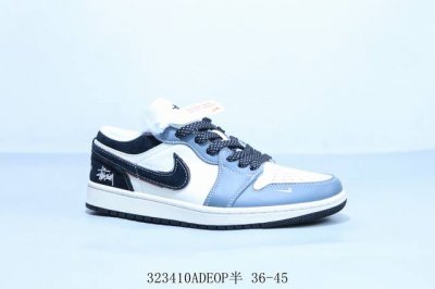 乔丹Air Jordan 1 Low Aj1 乔1低帮复古文化休闲运动篮球鞋 斯图西 货号 Xx3318-505 323410Adeop半 36-45