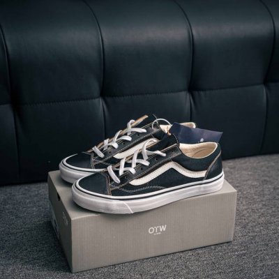 核心私 vans Otw Oid Skool 36 Vibram 夏天必备的一款鞋 余文乐同款 抗疲劳鞋垫 脚感一流 皮革+10盎司粗布拼接 质感超好 最Nic