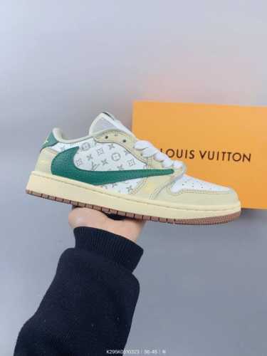 ：130 乔丹Air Jordan 1 Low Aj1 Wh 乔1 Lv联名 倒钩 低帮复古文化休闲运动篮球鞋。凭借出色的性能和吸睛的外观， Air Jorda