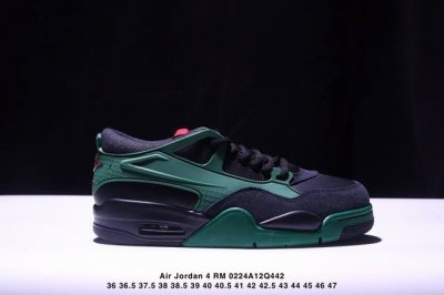 头层公司级乔丹Jordan Air Jordan 4 Rm 复古单品公司级Jordan Air Jordan 4 Rm 防滑 低帮 复古篮球鞋 男款黑米此款鞋采