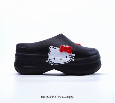 Hello Kitty凯蒂猫 × Adidas Originals Adifom Stansmith Mule 黑色 厨师鞋 货号：Ig4446 尺码：35.5