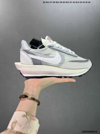 公司级sacai X Nike Ldwaffle 人气单品 神版#解构高端跑鞋 联名设计 纯原版本 双钩双鞋舌设计 遵循原版 正确一层外露 一层包边 原盒正确组 - 点击图像关闭