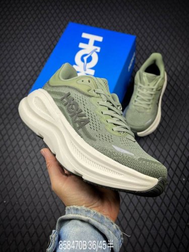 B 公司级Hoka One One Bondi 9 柔软舒适防滑耐磨 低帮 休闲跑步鞋 尺码:36 36.5 37.5 38 38.5 39 40 41 42