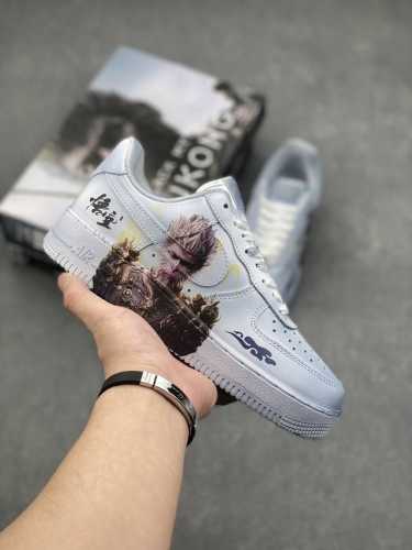 Nike Air Force 1 Low 黑神话悟空 原装级别 原楦头原纸板 打造纯正空军版型专注外贸渠道 全掌内置蜂窝气垫 原盒配件 原厂中底钢印、拉帮完美