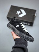 260支持放店 Madness X Converse One Star 军事机车余文乐品牌联名 一星低帮硫化百搭板鞋 161027C #鞋身采用一席酷黑的高质量