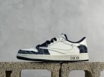 放店私 Ts X Fragment Design X Jordan Air Jordan 1 Low Og Sp 迪奥联名 白蓝牛仔 定制鞋盒 大厂纯原品质出货