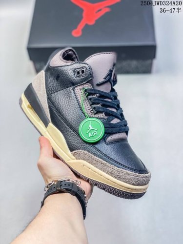 公司级Air Jordan 3 Retro 迈克尔 乔丹Aj3代中帮复古休闲运动文化篮球鞋 货号:Fz48 01 尺码:36 36.5 37.5 38 38.5