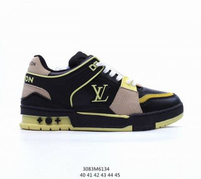 Lv路易威登louis Vuitton Trail Sneaker Low 休闲运动文化百搭篮球板鞋 致tpr光泽鞋底#耐弯折滴塑支持片#鞋垫嵌入超软脚感乳胶材