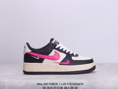真标耐克nike Air Force 1 Lv8 Gs 空军一号低帮百搭休闲运动板鞋。柔软、弹性十足的缓震性能和出色的中底设计，横跨复古与现代的外型结合，造就出
