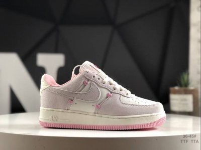 140 真标带半码耐克 Nike Air Force 1 Low 07 "Valentine‘S Day" 白粉原楦头原纸板 打造纯正低帮空军版型专注外贸渠道