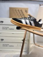 Ad Samba Xlg 桑巴舞加大厚底版系列德训风百搭松糕休闲运动板鞋“白黑生胶底”Ie1379 自Originals Samba成功借势Blokecore风