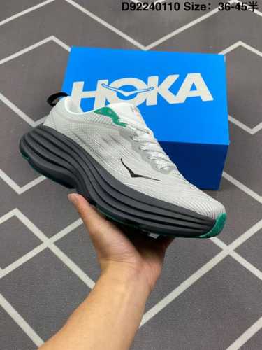 170 真标半码 Hoka Bondi 8缓冲缓震邦代8马拉松运动跑鞋1162011/Wwh 鞋码:36一45半 编码:D92240110